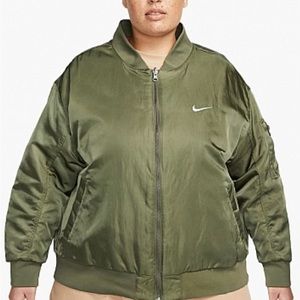 Nike Women's Sportswear Reversible Varsity Bomber Jacket (Plus Size. Size 1x